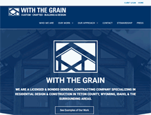 Tablet Screenshot of buildwiththegrain.com
